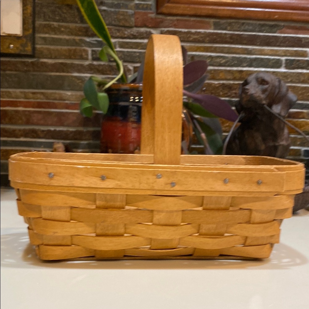 Longaberger Handcrafted Tan Woven Basket